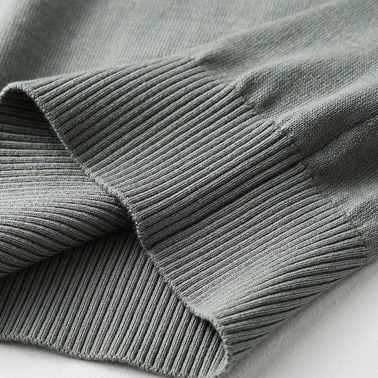 COMOBOCA Women's Lyocell V-Neck Ribbed Knit T-Shirt