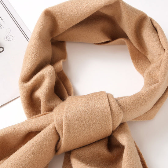 COMOBOCA 100% Cashmere Plain Scarf