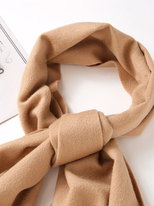 COMOBOCA 100% Cashmere Plain Scarf