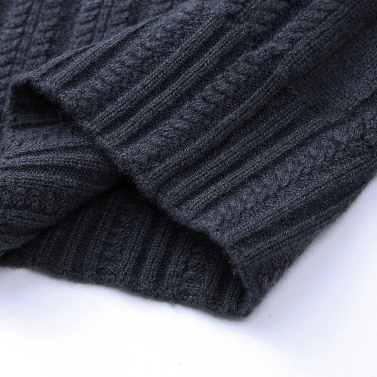 COMOBOCA 100% Wool Women's Reindeer Knit Cardigan