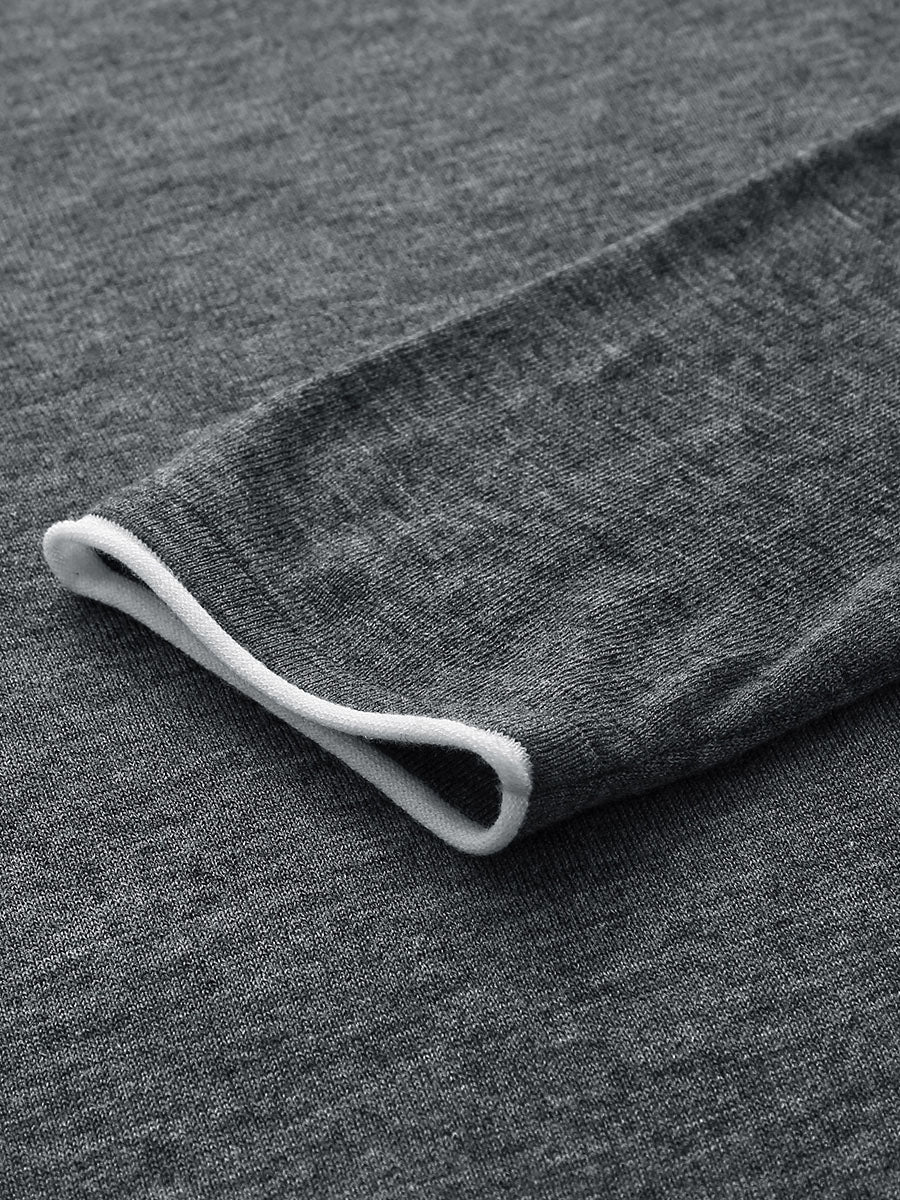 COMOBOCA Women's Rhinestone Detail Crewneck Knit Sweater