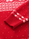 COMOBOCA 100% Cashmere Women's Fair Isle Snowflake Sweater