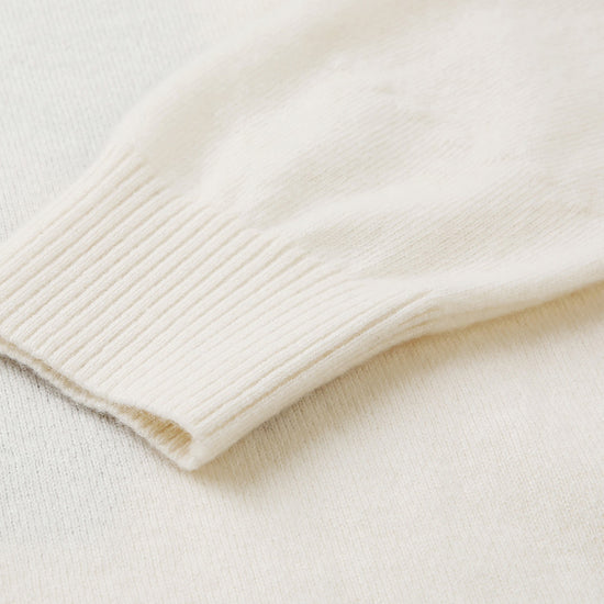 COMOBOCA 100% Cashmere Women's Floral Knit Sweater