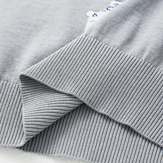 COMOBOCA Women's Knit Top with Porcelain Embroidery