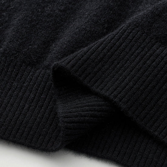 COMOBOCA 100% Cashmere Women's Color Block Cable Knit Sweater