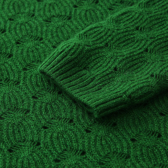 COMOBOCA 100% Cashmere Women's Cable Knit Sweater