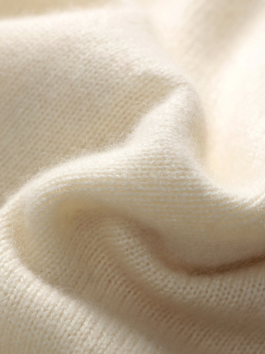 COMOBOCA 100% Cashmere Women's Knit Zip Up Cardigan Sweater