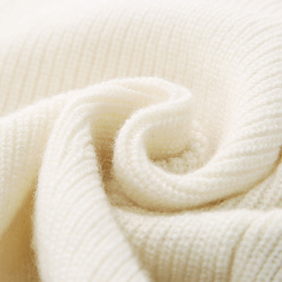 COMOBOCA 100% Cashmere Women's Ribbed Knit Beanie