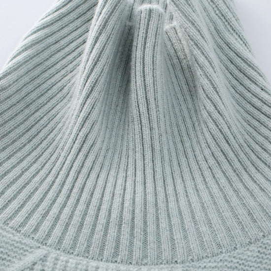 COMOBOCA 100% Cashmere Women's Diamond Knit Turtleneck Sweater