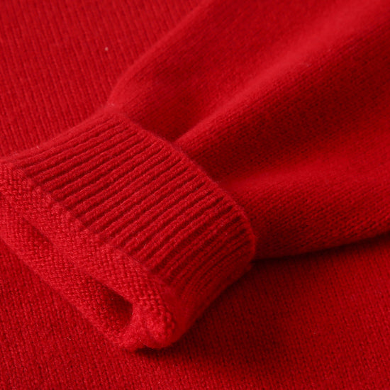 COMOBOCA 100% Wool Kids' Round Neck Sweater