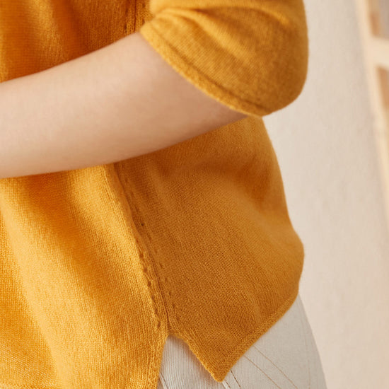 COMOBOCA 100% Cashmere Women's Loose Knit Sweater