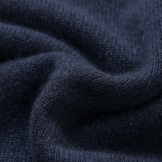 COMOBOCA 100% Cashmere Women's Crew Neck Intarsia Knit Sweater