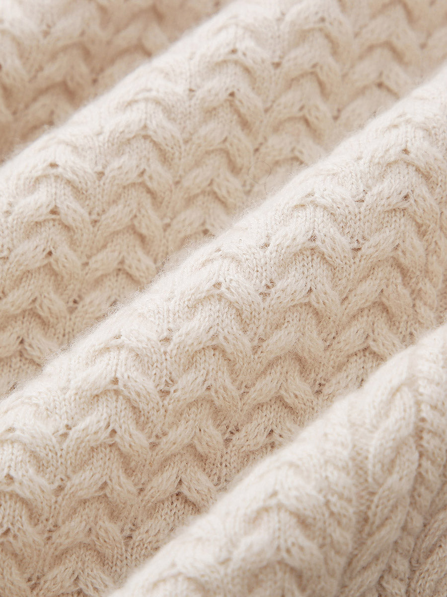 COMOBOCA 100% Wool Women's Knit Sleeveless Sweater Vest