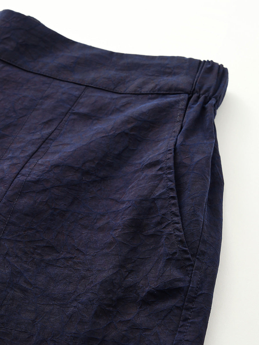 COMOBOCA 100% Mulberry Silk Women's Reversible High Waist Pants