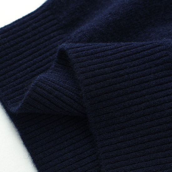 COMOBOCA 100% Wool Kids' Christmas Tree Round Neck Sweater