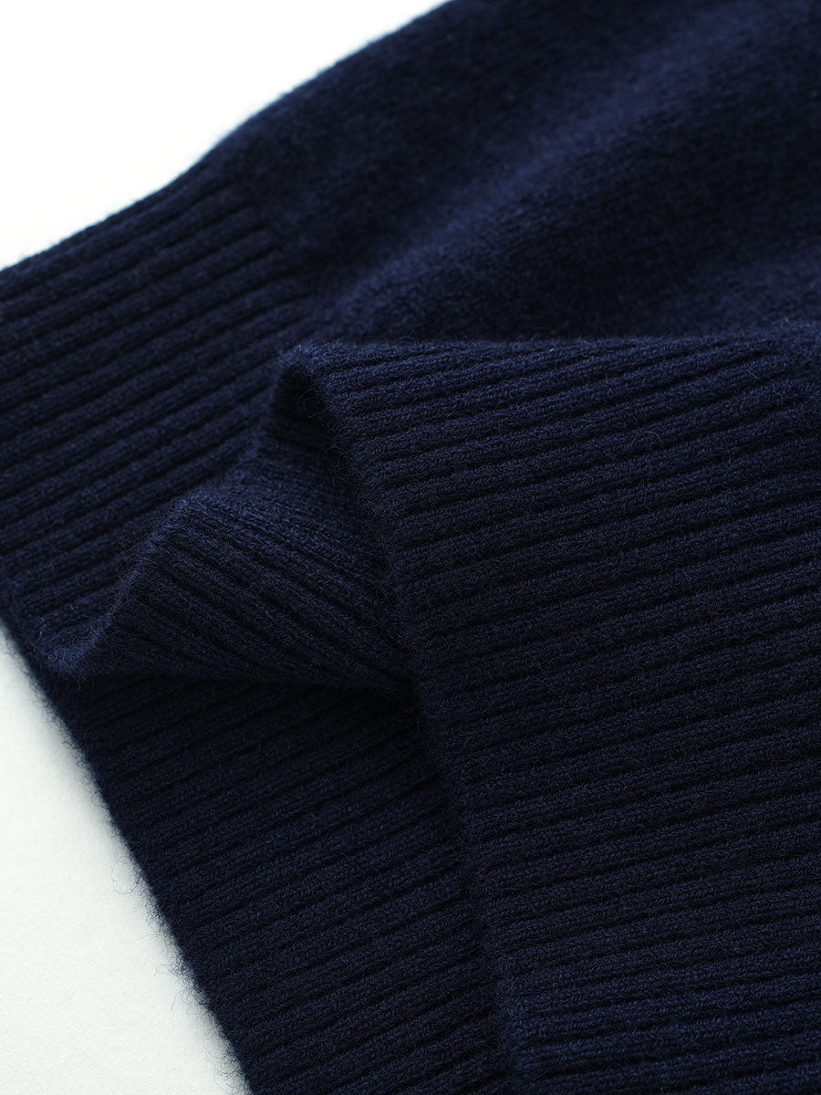 COMOBOCA 100% Wool Kids' Christmas Tree Round Neck Sweater