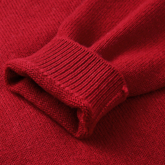 COMOBOCA 100% Wool Kids' V-Neck Cardigan