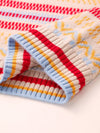 COMOBOCA 100% Wool Kids' Colorful Nordic Pattern Knit Sweater