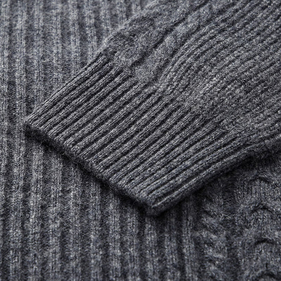 COMOBOCA 100% Wool Women's Cardigan Long Knit Coats with Pockets