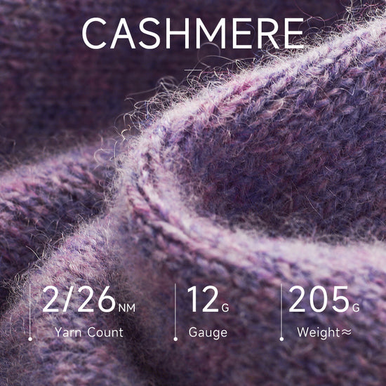 COMOBOCA 100% Cashmere Women's V-Neck Ribbed Knit Sweater