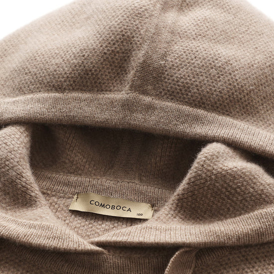 COMOBOCA 100% Wool Women's Sweater Casual Knit Hoodie