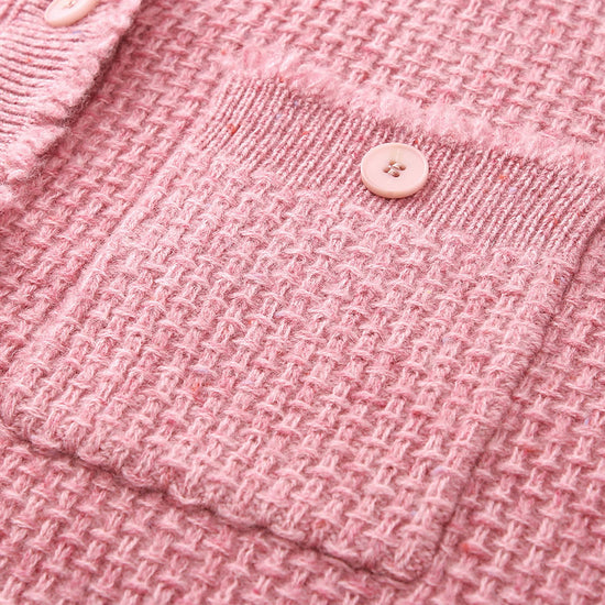 COMOBOCA 100% Cashmere Women's Knit Cardigan with Front Pockets