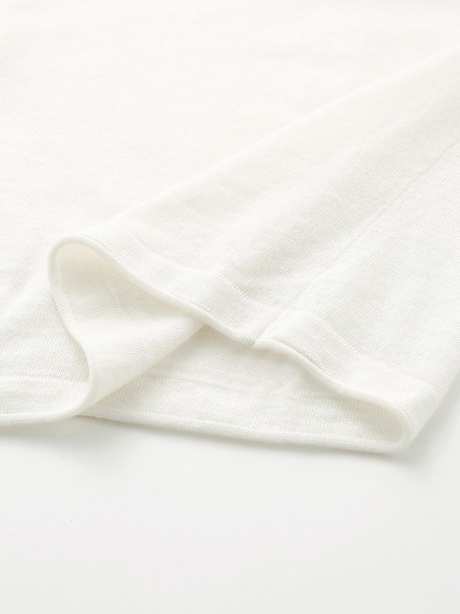 COMOBOCA Women's Button-Up Cardigan with Cable Knit Detail