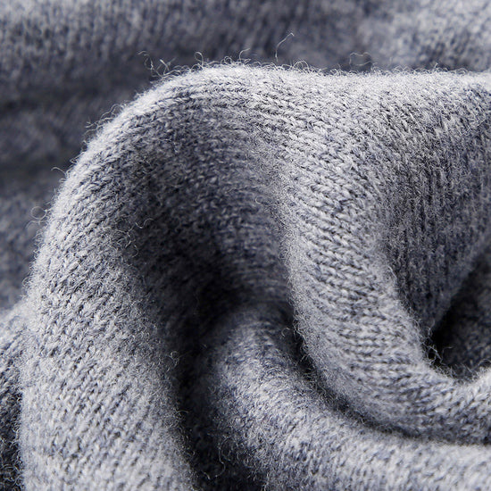 COMOBOCA 100% Wool Kid's Casual Colorblock Knit Sweater