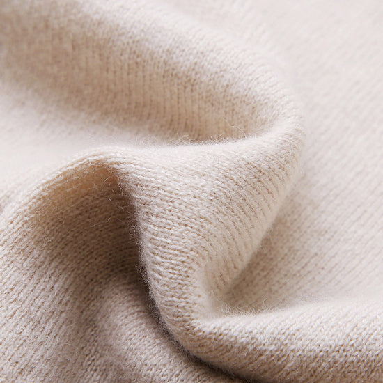 COMOBOCA 100% Wool Kids' Round Neck Plain 100% Sweater