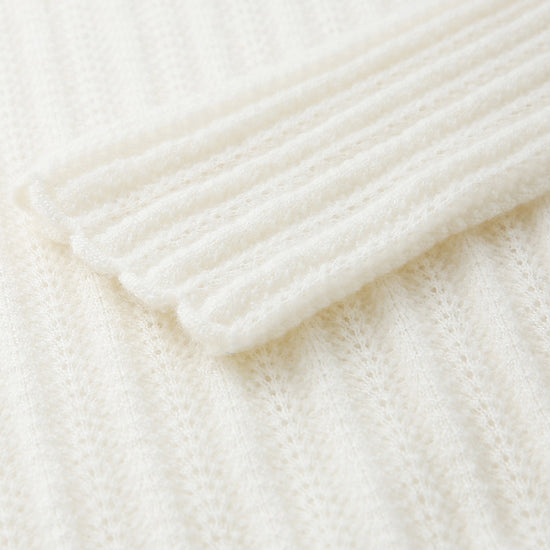 COMOBOCA Women's Ribbed Mock Neck Knit Sweater