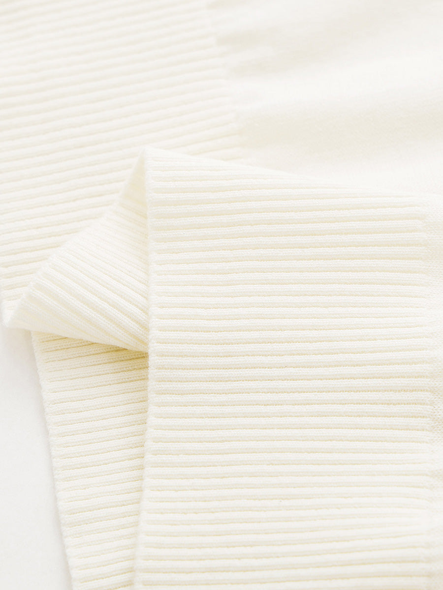 COMOBOCA Women's Lace Round Neck Knit T-Shirt