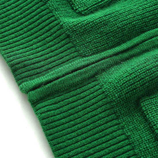 COMOBOCA 100% Wool Kids' Ribbed Zip Up Hooded Cardigan