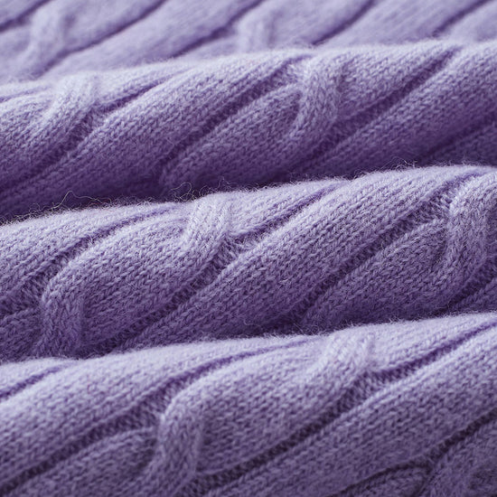 COMOBOCA 100% Wool Kids' Cable Knit Round Neck Sweater Vest