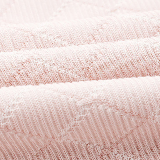 COMOBOCA Women's Diamond Knit Short Sleeve Sweater