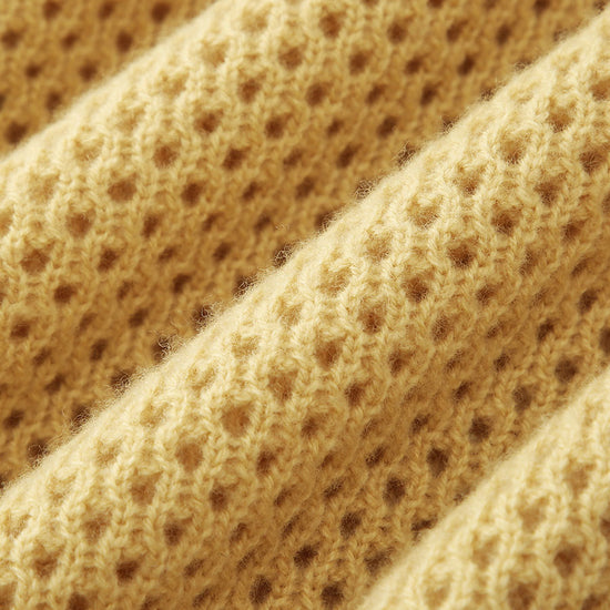 COMOBOCA 100% Wool Women's Embroidered Patch Knit Sweater