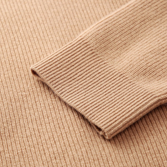 COMOBOCA 100% Wool Women's Dual Zip Cardigan with Pockets