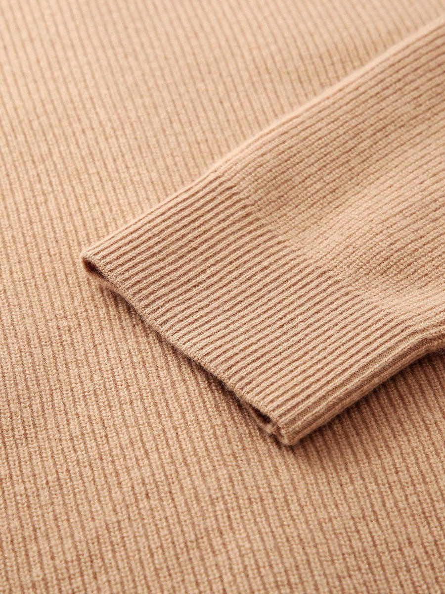 COMOBOCA 100% Wool Women's Dual Zip Cardigan with Pockets