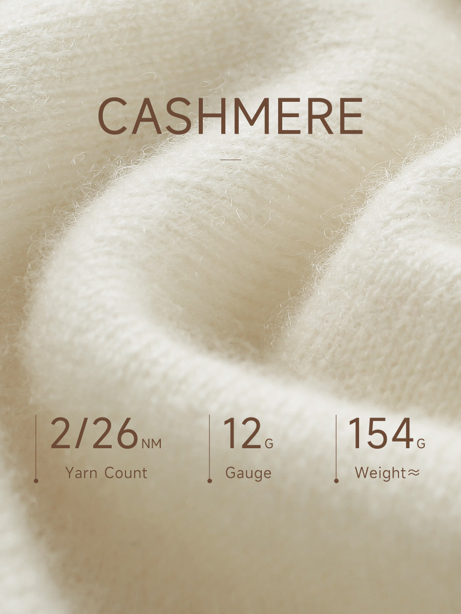 COMOBOCA 100% Cashmere Women's Round Neck T-Shirt