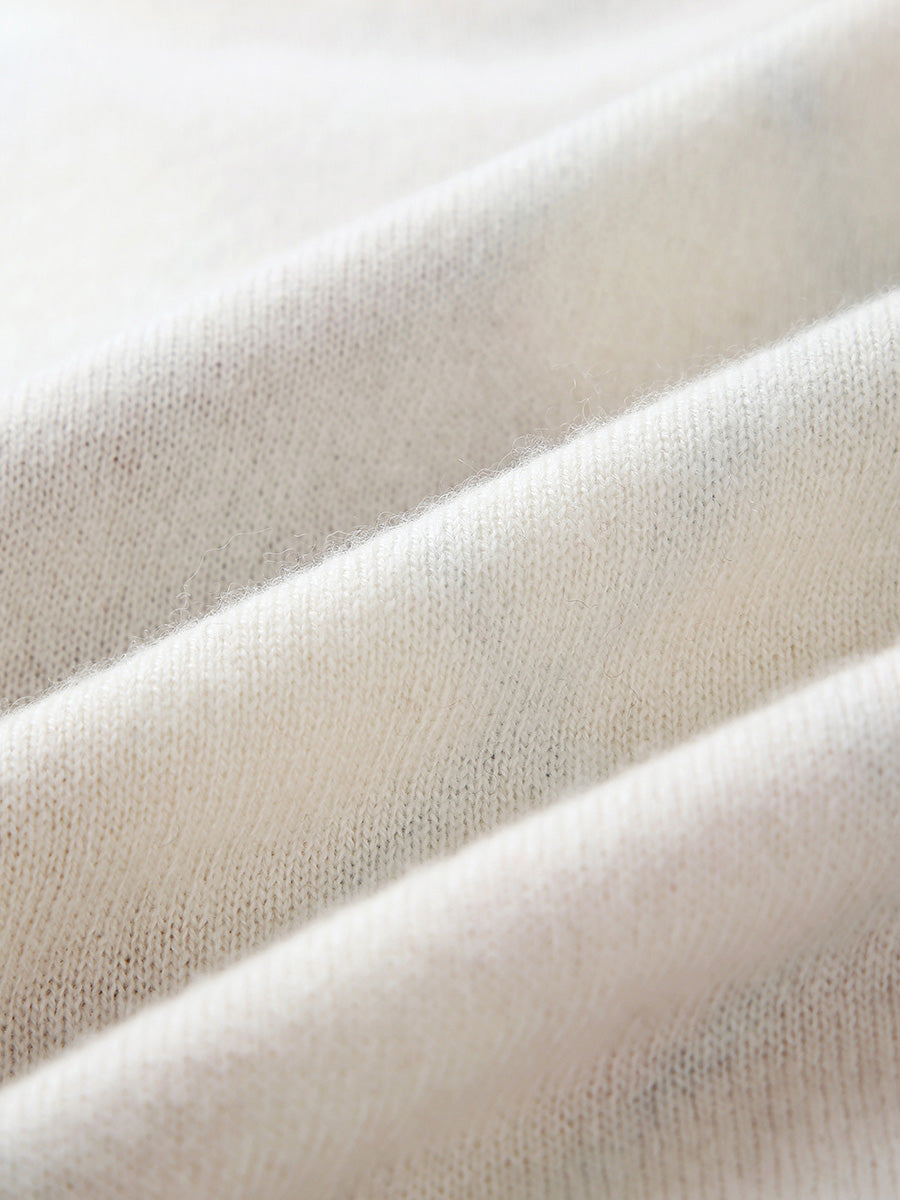 COMOBOCA 100% Cashmere Women's Argyle Pattern Colorful Knit Sweater