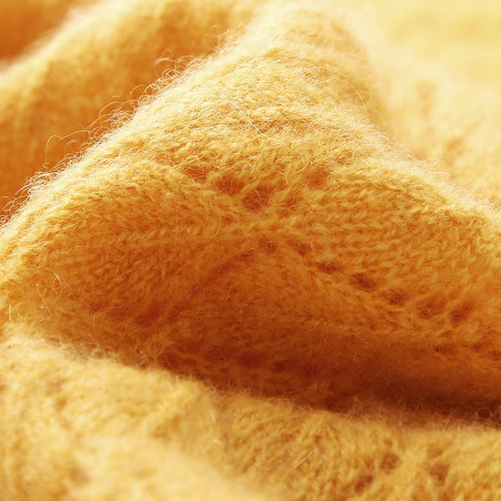 COMOBOCA 100% Cashmere Women's Diamond Pattern Pullover Sweater