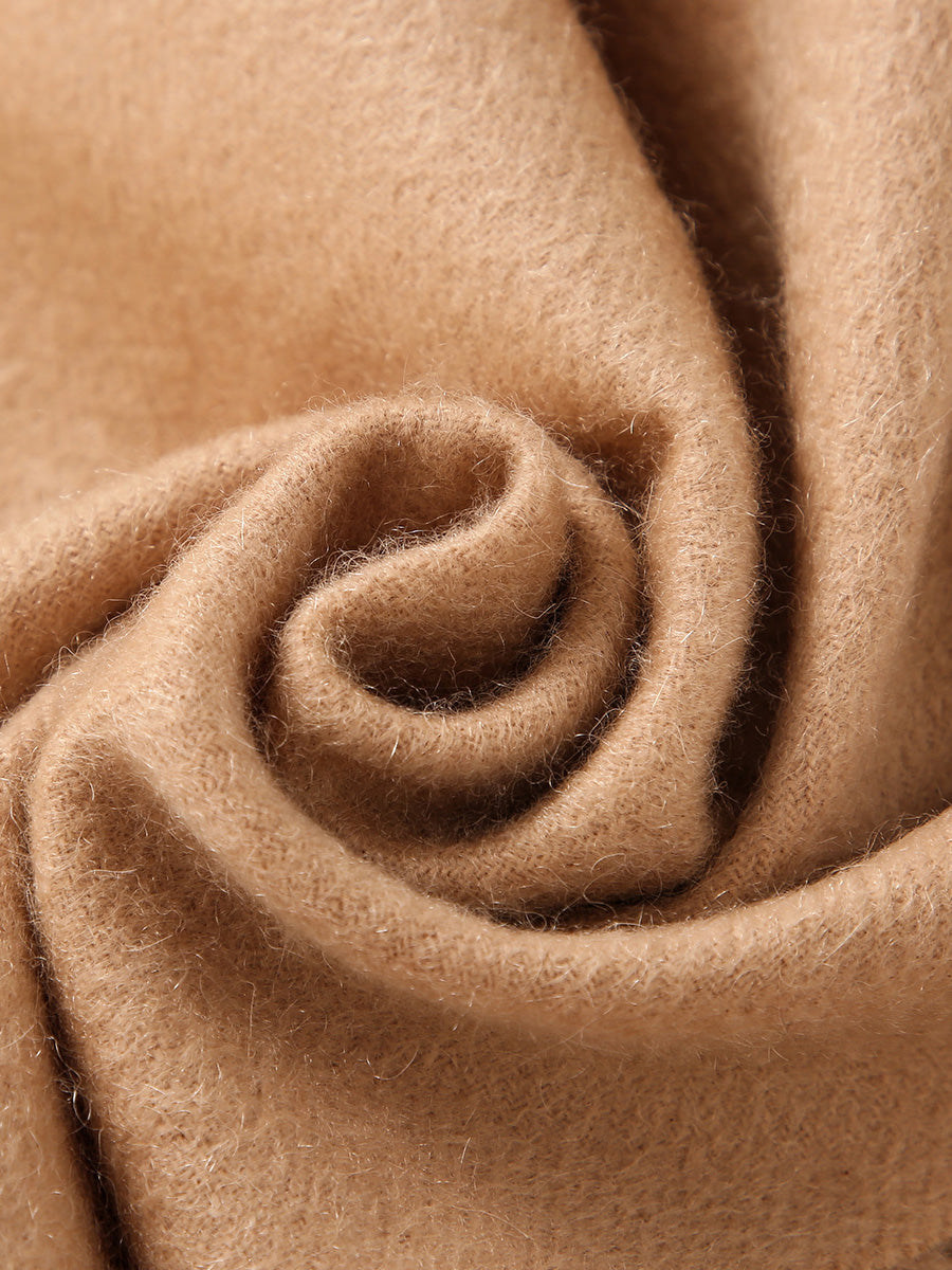 COMOBOCA 100% Cashmere Plain Scarf