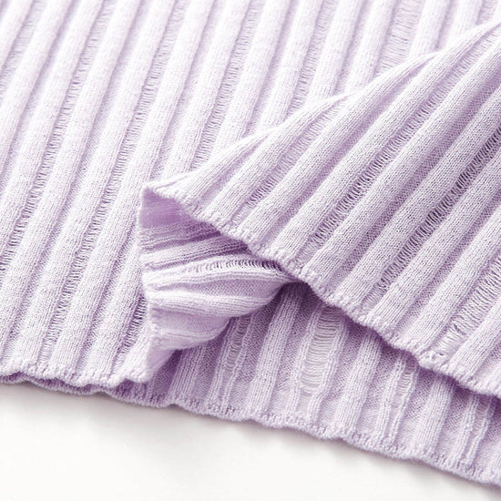 COMOBOCA Women's Ribbed Round Neck Knit Sweater