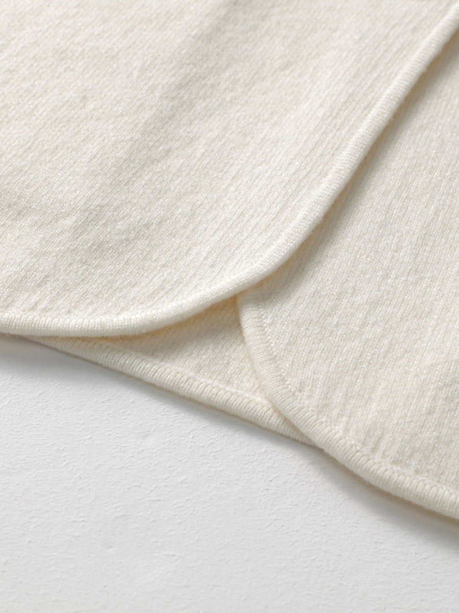 COMOBOCA 100% Wool Elegant Sleeveless Button-Up Vest