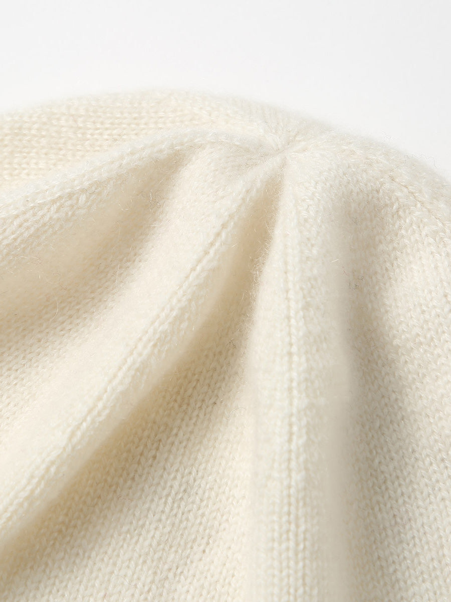 COMOBOCA 100% Cashmere Classic Slouchy Beanie