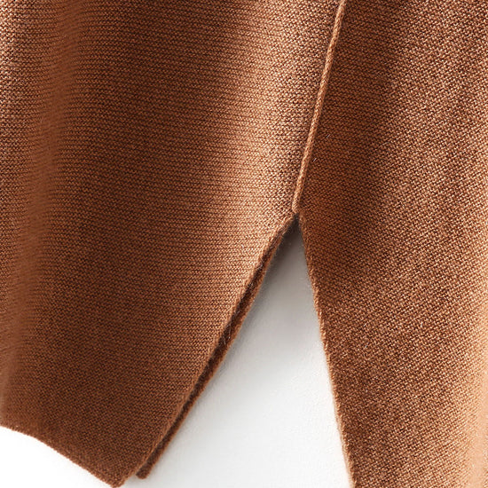 COMOBOCA 100% Cashmere Women's Split Knit Pencil Skirt