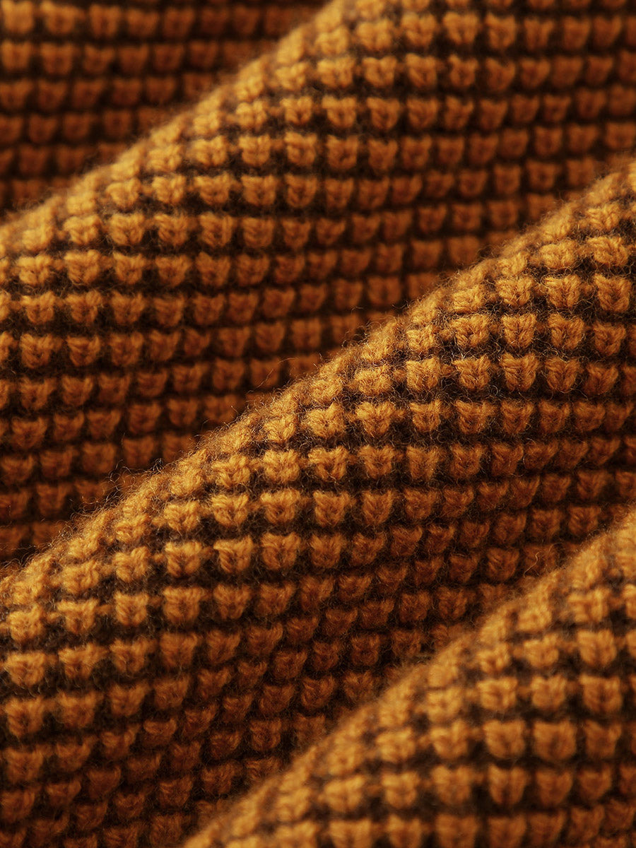 COMOBOCA 100% Wool Women's Colorblock Raglan Sleeve Sweater