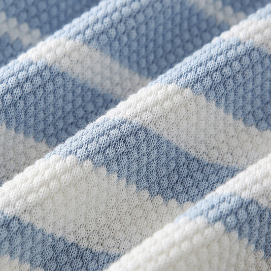 COMOBOCA Women's Striped Polo Knit T-Shirt