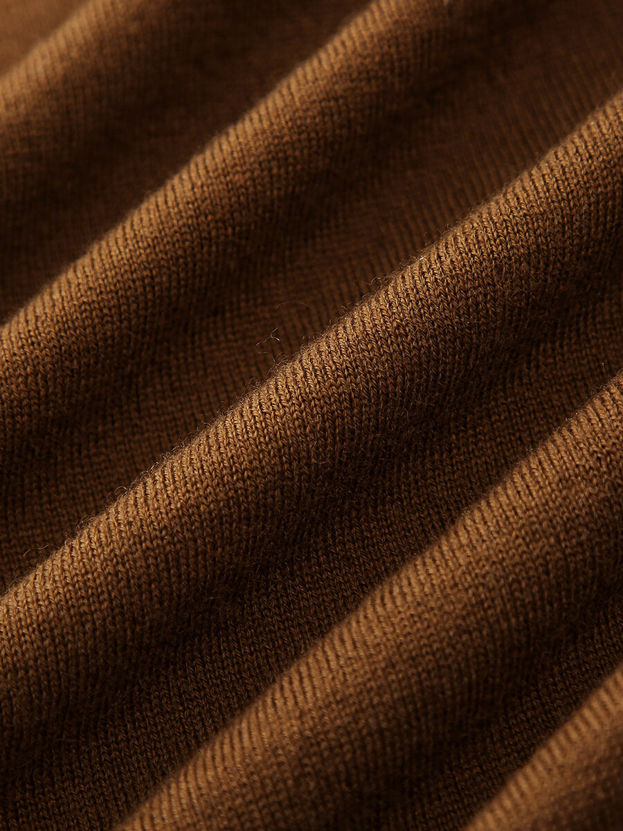 COMOBOCA 100% Wool Chic Layered Look Sweater for Women