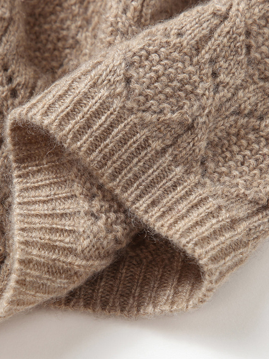 COMOBOCA 100% Cashmere Luxurious Knit Beanie