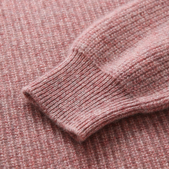 COMOBOCA 100% Cashmere Women's Ribbed Turtleneck Sweater